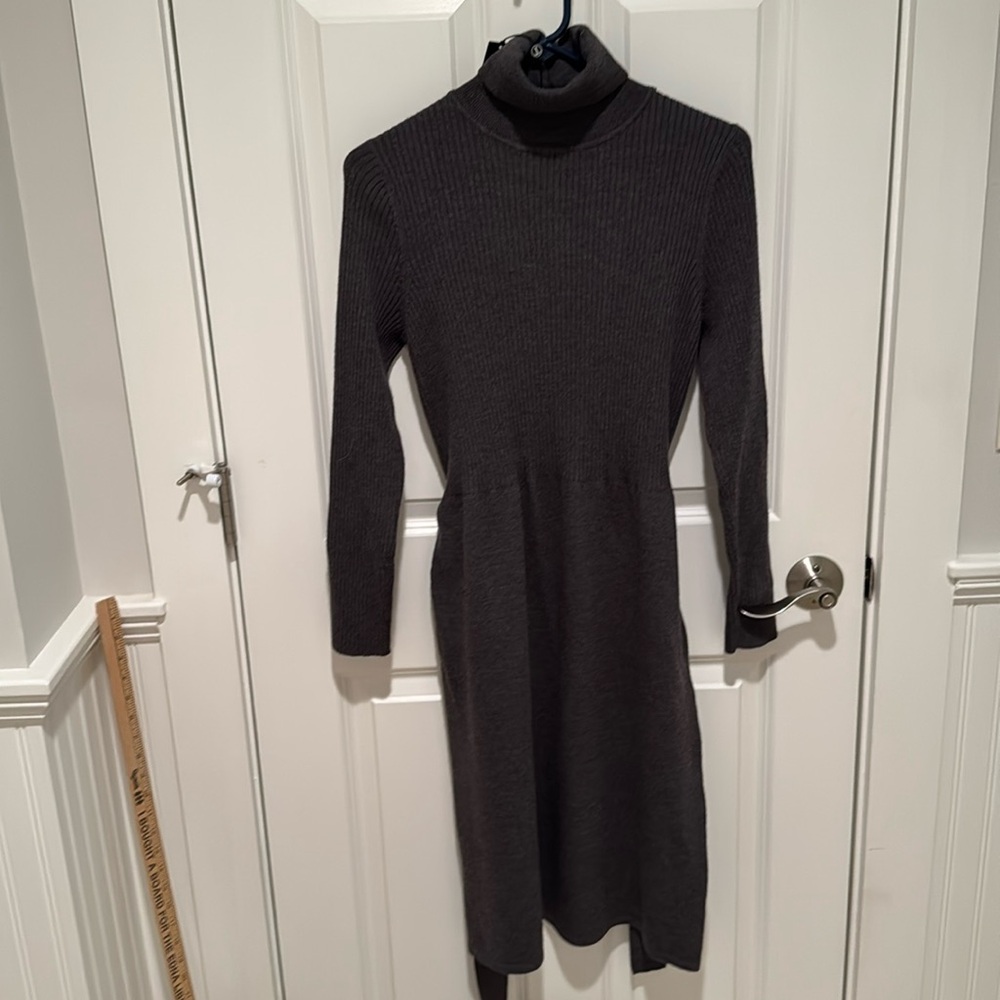 Talbots Gray Sweater Dress Size S NWT